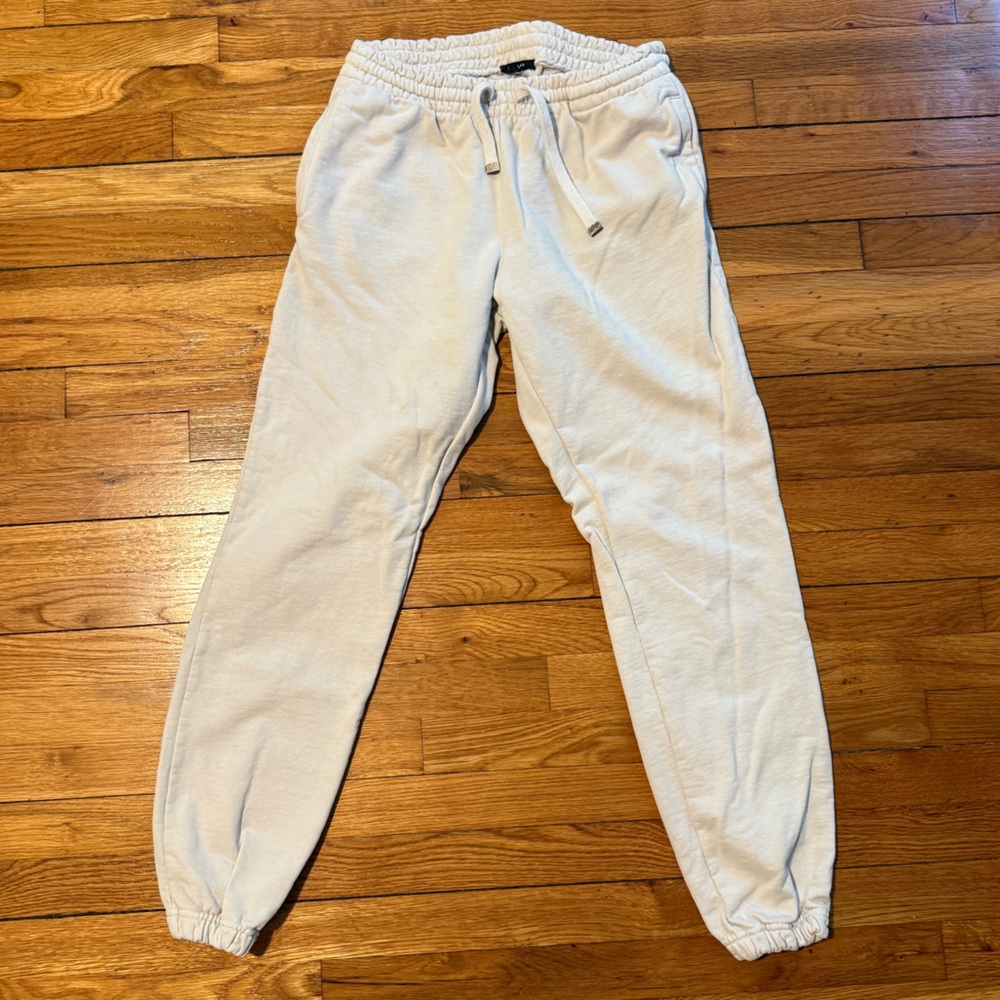 Cream Jogger Sweatpants